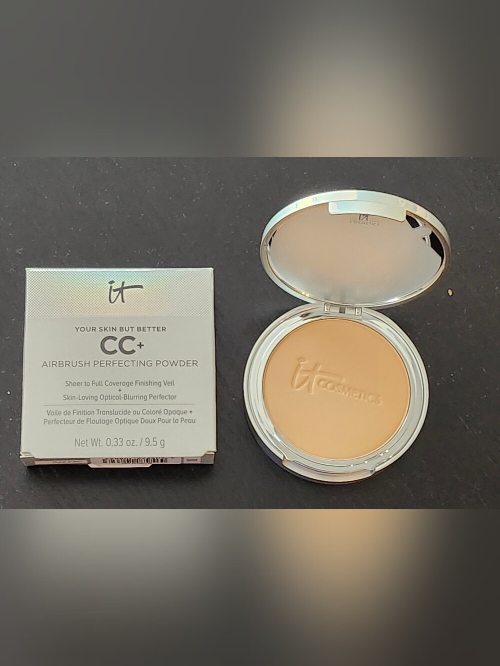IT Cosmetics CC+ Airbrush Perfecting Powder - Medium Tan. New in box - Picture 4 of 6